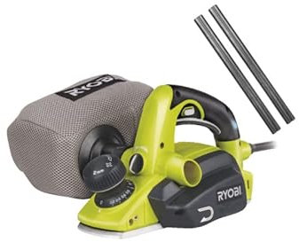 Pack RYOBI Rabot électrique EPN7582NHG - 750W - 82mm - Jeu de 2 fers jetables carbure - PB82A2