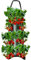 SAKAMURA Hanging Planter Grow Bag,Breathable Canvas Strawberry Planter Bags, Flower Grow Bags, Plant Grow Bag For Carrot Onion Tomato Potato Roses