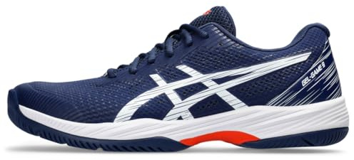 ASICS Men's Gel-Game 9 Tennis Shoe, Blue Expanse/White, 10.5 UK