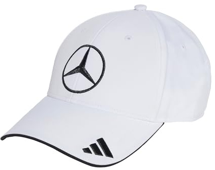 adidas Unisex Mercedes - AMG Petronas Formula ONE Team Driver Cap, White/Black, XS