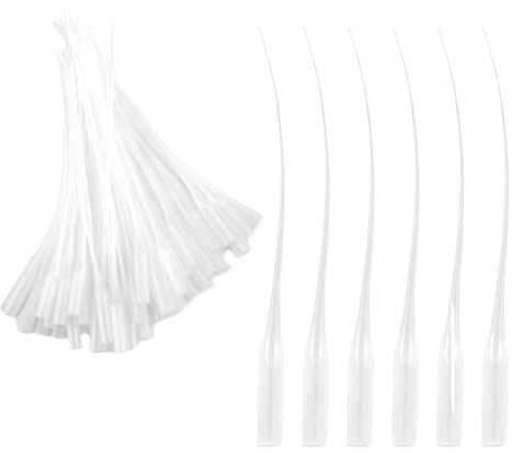 50 unidades de pegamento micro puntas de plástico para botellas de extensor de precisión, dispensador de laboratorio, micropuntas de plástico