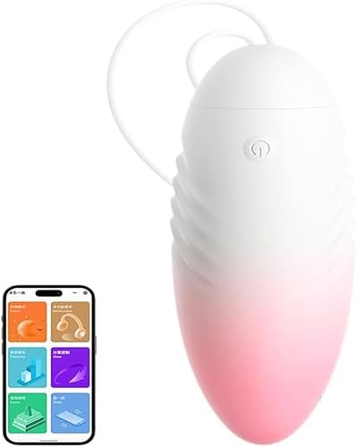 lulir Vibrador Mujer con APP Control Remoto, Vibrador de Bala 10 Modos, Vibrador Mando Estimulador de Clítoris y Punto G, Silicona Impermeable, Juguetes Sexuales Recargable para Parejas
