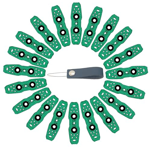 20pcs Slingshot Accessory Steel Ball Clay Ammunition Bag with Non Slip and Ammunition Positioning Hole Design Suitable for DIY Flat/Tube Replacement Bands
