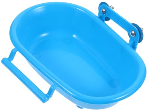 DINHEAROM Cuenco de Baño Colgante para Pájaros, Bañera para Jaulas Interiores, Accesorio Multifuncional de PP para Periquitos y Aves Pequeñas