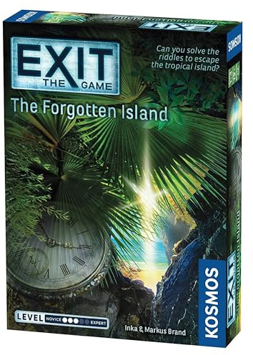 Thames & Kosmos - EXIT: The Forgotten Island - Level: 3/5 - Unique Escape Room Game - 1-4 Players - Puzzle Solving Strategy Board Games for Adults & Kids, Ages 12+ - 692858