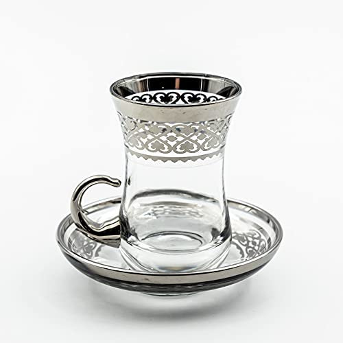 Verres à café ou à thé avec ces soucoupes Assia 10 cl x 6 - Coffret