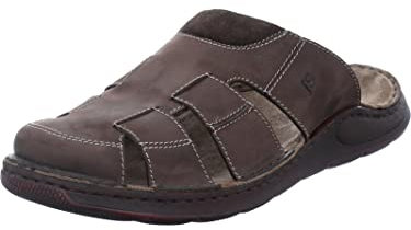 Josef Seibel Herren Pantoletten Maverick 02, Männer Slipper,Weite G (Normal),Sandalen,Freizeitschuhe,Schlupfschuhe,Slides,Braun (Mocca),42 EU
