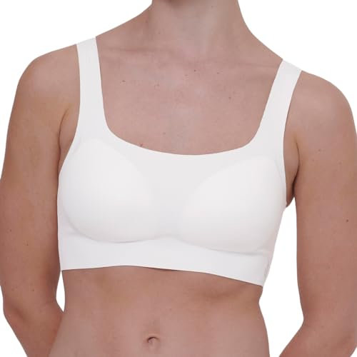 Sloggi Damen Zero Feel 2.0 Top Bra, Silk White, S