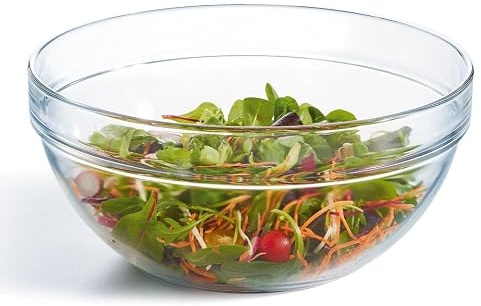 Queensway Home & Dining Tempered Glass Mixing & Salad Serving Bowl