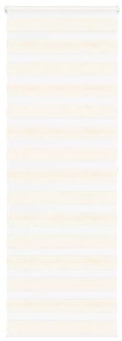 vidaXL Zebrarollo Marmorbeige 75x200 cm Stoffbreite 70,9 cm Polyester, Zebra-Rollo, Doppelrollo, Zebra-Jalousie für Fenster, Doppelrollo, Zebra-Rollo