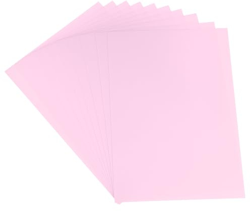 sourcing map 10 Pcs Shrink Plastic Sheets, 8x12 Inch Shrink Films Paper Heat Shrink Art Paper for Making Earrings, Necklace, Keychains DIY Crafts Project, Light Pink