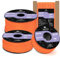 Abma Cord Paracord 2mm 15m Nylonschnur 3 Kern Seil Typ I Schnur für Basteln, Camping, Outdoor - Max. 90kg (200lbs) - Orange