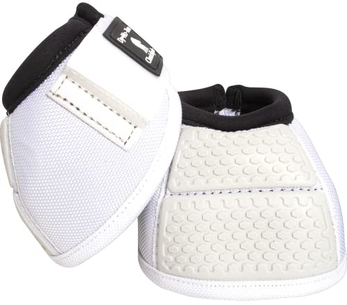 Classic Equine Flexion No-Turn Bell Boots M White