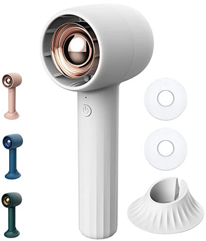 KENSUKA Handventilator Akku Aufladbar mit Aromatherapie HA1, Tragbarer Mini Handventilator mit 2000aMh Wiederaufladbarem Akku, 3 Geschwindigkeitsstufen, Ideal für Reisen, Schminken