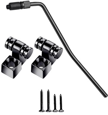 MAXCHEER 6 mm Schraubgewinde für E-Gitarre, Tremolo-Arm, Whammy-Stange, für Floyd Rose Tremolo-System, Ersatz für E-Gitarre (schwarz)
