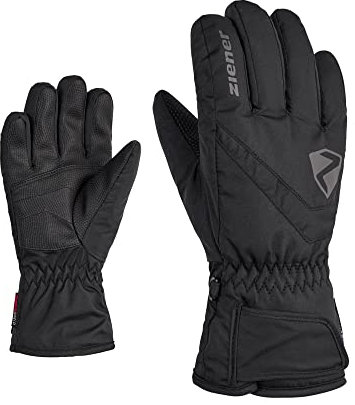 Ziener Kinder LORIKO Ski-Handschuhe/Wintersport | wasserdicht atmungsaktiv, black, 7