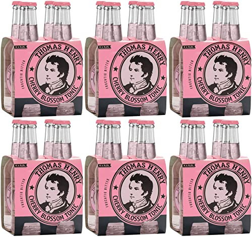 Thomas Henry Cherry Blossom Tonic Water - Fruité amère - (6 x 4 x 0,2 l) Verre MW) - Lot de 6 limonade amères pour mixer vos longs drinks et cocktails avec gin & Co.