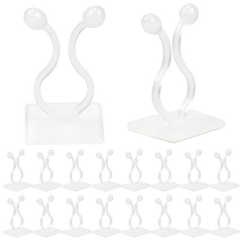 Yasmous Plante Support Clips 50 Pcs pour Plantes Grimpantes Crochet Fixateur Mural Auto-adhésif Support Décoration de la Maison, Bureau câble de Fixation