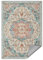 SONGMICS HOME Vintage Teppich, 120 x 170 cm, Wohnzimmerteppich, Schlafzimmerteppich, Waschbarerteppich, Rutschfester Teppich, für Küche, Flur, Esszimmer, aquamarinblau TAR032Q01