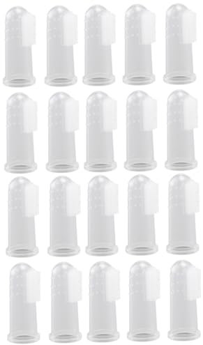 INOOMP 40stücke Teiliges Silikon-zahnbürsten Für Hunde Und Katzen Fingerzahnbürsten Zur Sanften Zahnreinigung Und Zahnfleischmassage Für Orale Pflege Von Haustieren