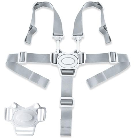 AWAVM Nouveau Harnais Chaise Haute UniverselleSangles de sécurité pour chaise haute, harnais de sécurité 5 points pour enfants convertibles pour Chaise Haute Bébé Landau et Poussette