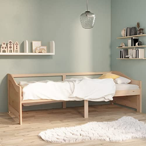 LAPOOH 3-sits dagbädd massiv furu 90 x 200 cm, dagbädd, gästsängram, platsbesparande dagbädd, gästbädd-322164