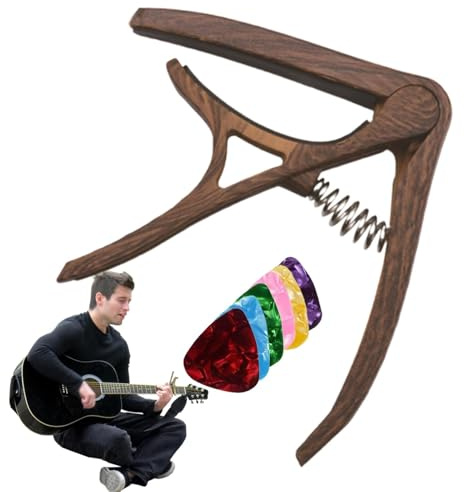 Gitarr capo för akustisk gitarr – mångsidig nylon akustisk gitarr capo – användarvänlig gitarr capo, gitarrtillbehör för elgitarr, klassisk gitarr
