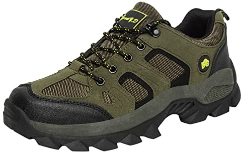 Generisch Chaussures de randonnée pour homme, semelle épaisse, bottes de randonnée, chaussures de trekking tendance, chaussures de sport antidérapantes pour l'extérieur, chaussures pieds nus