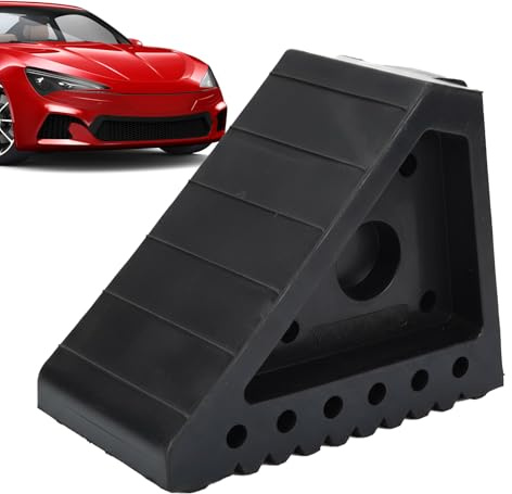 Cuñas de Rueda genéricas, topes de Goma Seguros, apilables y compactos,cuñas de neumáticos portátiles - para Camiones, autocaravanas, remolques, vehículos automóviles, de Herramientas para