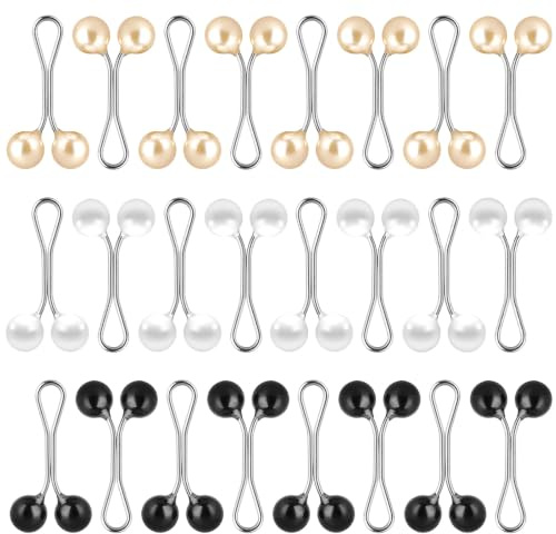 Lot de 12 épingles à hijab pour femme, pinces à écharpe, pinces à écharpe, épingles multicolores, épingles à perles, pinces à écharpe, châle, boutonnière, accessoires de robe de mariée, 3 couleurs
