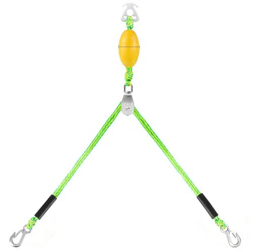 Doiyislem Corda per tubo da barca - 2 Ganci 5,18 m Resistente Multifunzionale - Corda da Traino Galleggiante e Imbracatura da Sci,Uso All'Aperto In Acqua, Lago, Fiume, Piscina, Spiaggia, Surf, Nuoto,
