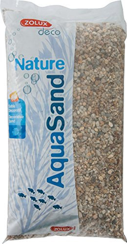 Zolux Gravier Naturel pour Aquarium Quartz Gros de 3 à 8 mm de Granulométrie 12 kg