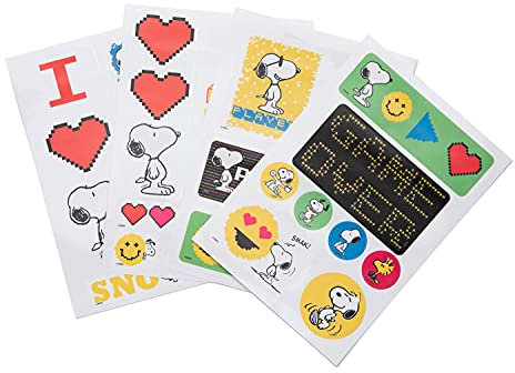 Erik Gadget Decals/Abziehbild Snoppy- wasserdichte und wiederverwendbare Aufkleber, Snoopy Peanuts Fanartikel, Snoopy Geschenke