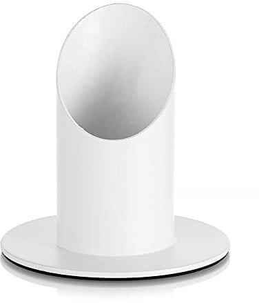 Romadedi Kerzenständer Kommunionkerze Kommunion Deko - 4cm Kerzenhalter Metall für Taufkerze Taufkerzenhalter Taufkerzenständer Stabkerze Kerzen Weiß