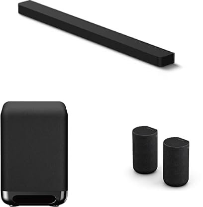 Sony BRAVIA Theatre Bar 9, Kit Surround con Subwoofer Premium SA-SW5 y Altavoces Traseros SA-RS5 Dolby Atmos® Wi-Fi®, Bluetooth®, 360 Spatial Sound Mapping