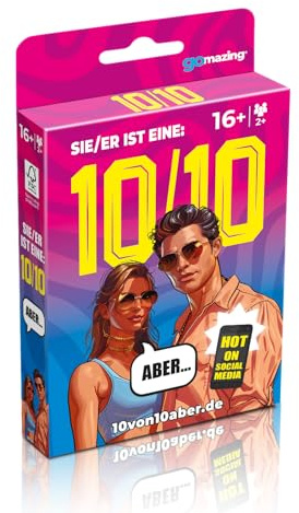 Kartenspiel Sie/Er ist eine 10 von 10, Aber... - 800 spannende Fragen an Sie und Ihn - Partyspiel ab 2 Spielern - Das Trend-Spiel von TikTok und Insta