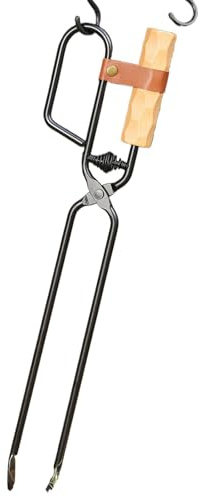 Kaminzange, 45,7 cm, Holzpinzette für Feuerstelle, Innenkamine,