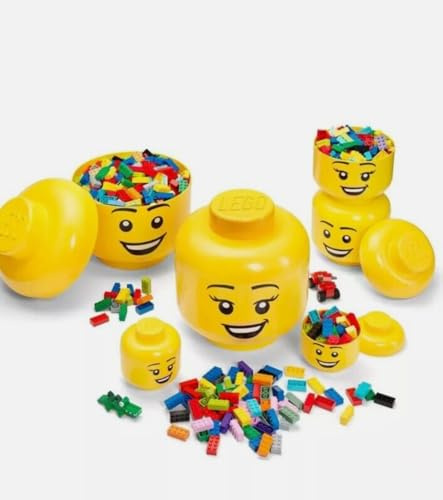 LEGO 6Pcs Bundle Storage Head