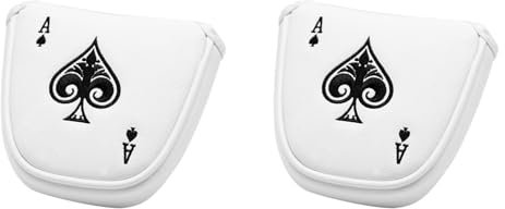 Fivetwofive 2X Golf Hammer Putter Abdeckung Kopfbedeckung Magnetischer Schläger Schutz Passt für 2 Ball Stil Putter, RH LH