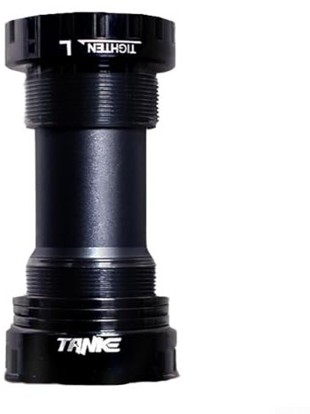 Disco dentario per bicicletta con asse a spinta adatto per serbatoio BB68 73 Thread Center Design leggero, comodo da usare (nero)