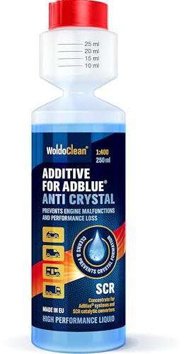 WoldoClean Additivo AdBlue Anticristallizzante 250 ml - Detergente SCR e Ad Blue per Motori Diesel, Previene Cristalli e Guasti Sensore NOX