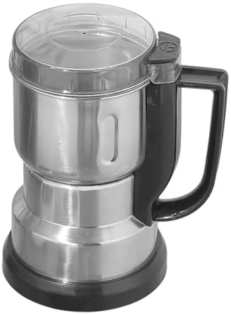 Macinaspezie Elettrico - Macinapolvere In Acciaio Inossidabile, Dispositivo Di Macinazione A Secco Da Cucina Con Maniglia | Frantoiu Per Noci Di Semi Di Erbe E Chicchi Di Caffè, Strumento Compatto