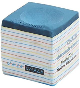 Naroote Blå Professionell Pool Cue Chalk Biljardkrita med Stark Vidhäftning för Skott, 20 G Fet Krita för Hemmaspel, Miljövänligt Material