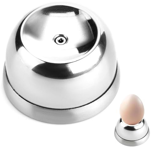 Silver Egg Piercers,1 PCS Silver Stainless Steel Boiled Egg Topper Shell Piercer for Hard Boiled Eggs Eggs Opener Tool Pinhole Pricker Egges Hole Puncher for Boiling Egges