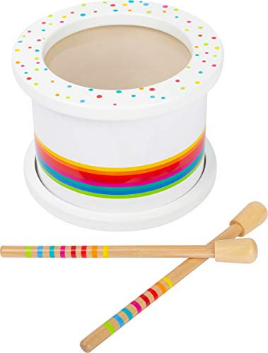 small foot Kindertrommel Sound mit Klöppeln aus Holz, Musikinstrument für kleine Musiker, ab 3 Jahren, 11508
