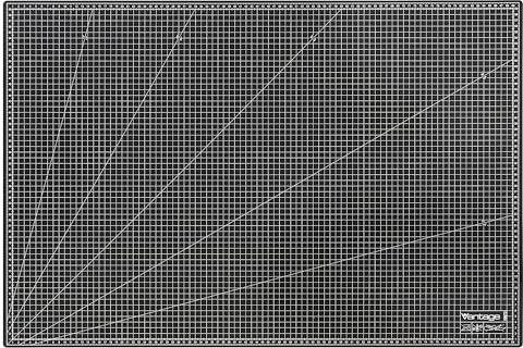Dahle Vantage Cutting Mat A1 60 x 90 cm Self-Healing, Can be Used on Both Sides with Grid Black