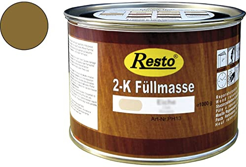 RESTO 2K Füllmasse 1kg Eiche rustikal