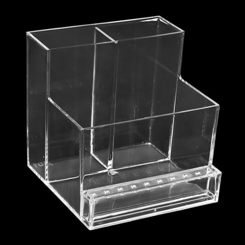 SAVOSWEET Scatola Di Stoccaggio Della Lucidatrice Per Unghie Scatola Portaoggetti Trasparente Per Riporre Gli Affilaunghie Scatola Di Immagazzinaggio Della Testa Di Rettifica-Robusto - Lavabile