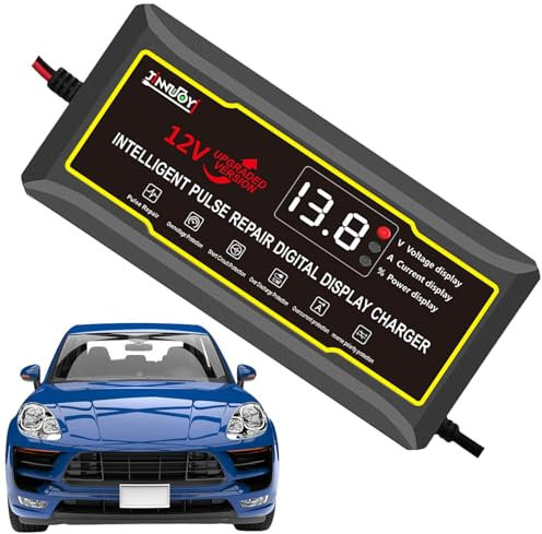 ETUCYNG Motorradbatterieladegerät, intelligentes Erhaltungsladegerät für Autobatterie - 12V Smart Erhaltungsladegerät für Wohnmobil-Motorräder - Aufsitzmäher Blei-Säure-Batterie-Ladegerät