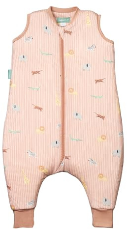 molis&co - Pijama Manta con Pies 1.0 TOG - 60 cm (1 año) - Ideal para Primavera y Otoño - 100% Algodón (Oeko-Tex 100) - Jungle